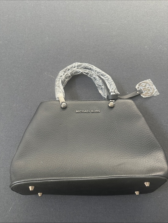 Michael Kors Handbags - Black Leather Structured Satchel
